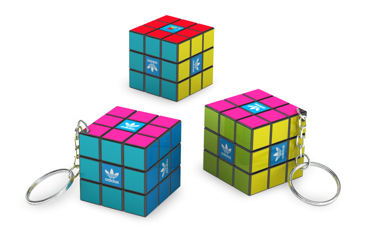 Rubik's Keychain - Adidas