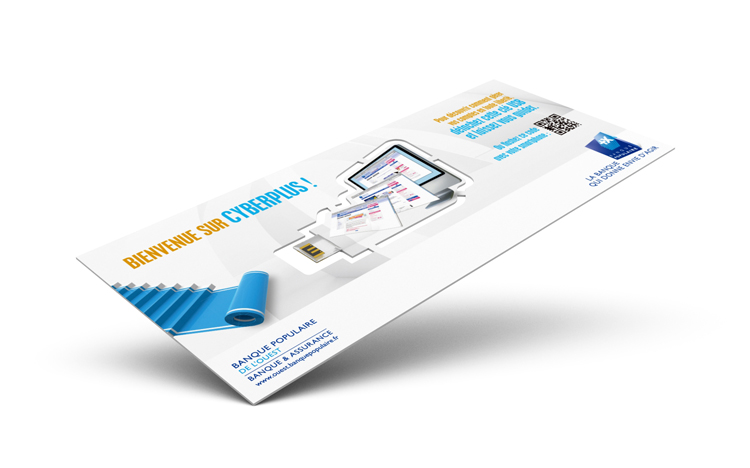 Postal Card Paper Webkey - Banque Populaire