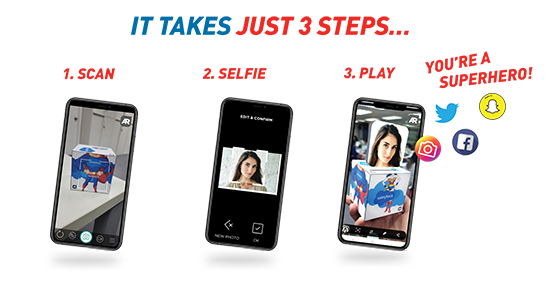 AR Selfie - 3 simple steps