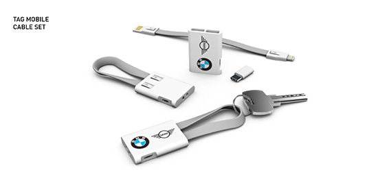 Tag Mobile Charging Cable Set - branded