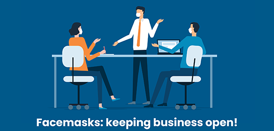 Facemasks keep businesses open