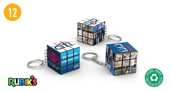 Rubik's keychain corporate anniversary gift
