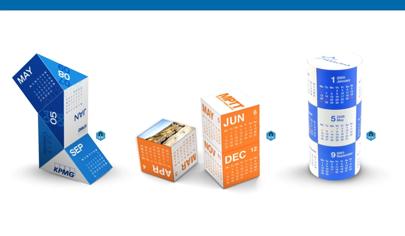 Magic Magnetic Triangle Customizable Corporate Calendar
